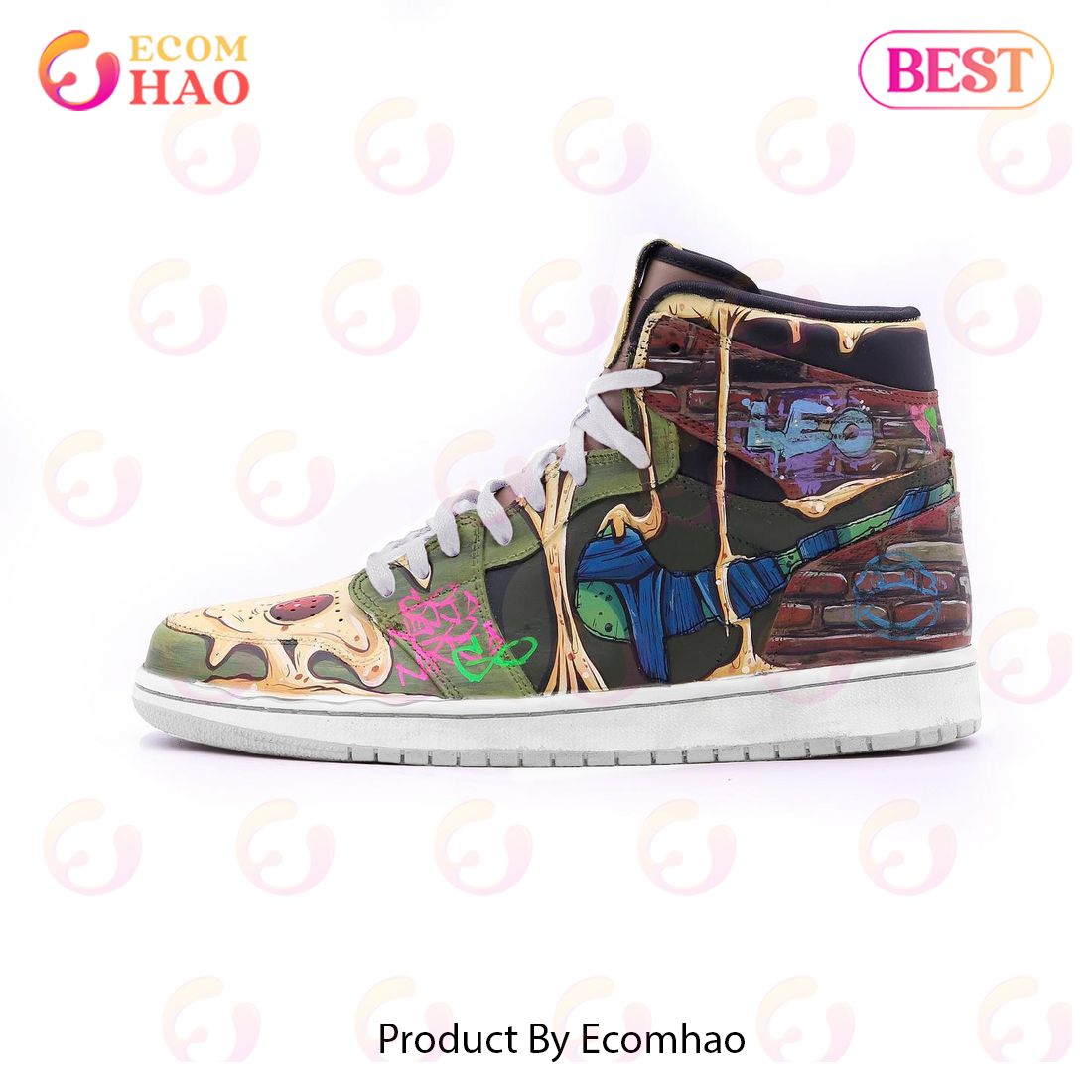 PREMIUM Leo Teenage Mutant Ninja Turtles Air Jordan High 1, Hightop