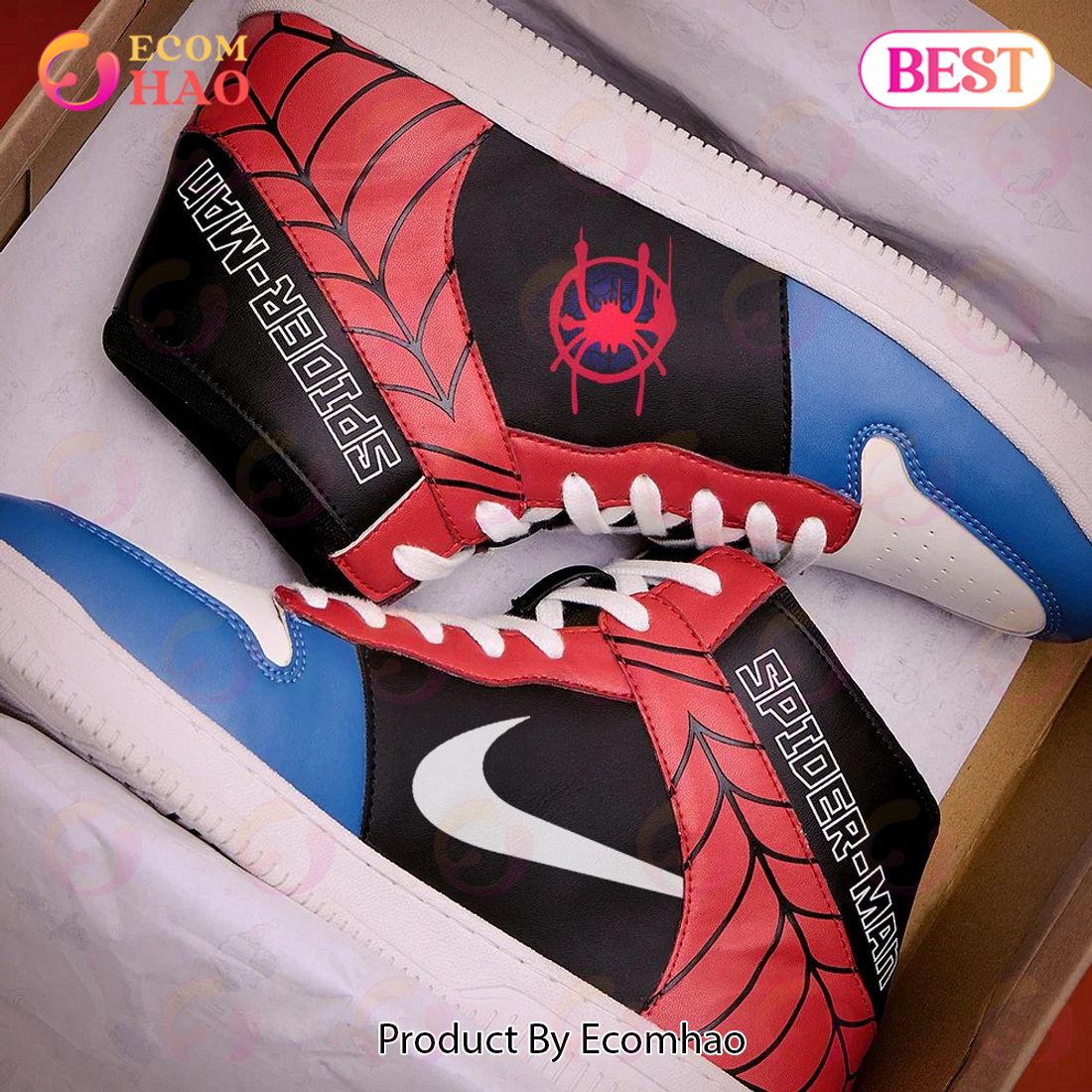 PREMIUM Marvel Spider-Man Miles Morales Air Jordan High 1, Hightop