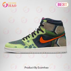 PREMIUM Michelangelo Teenage Mutant Ninja Turtles Air Jordan High 1, Hightop