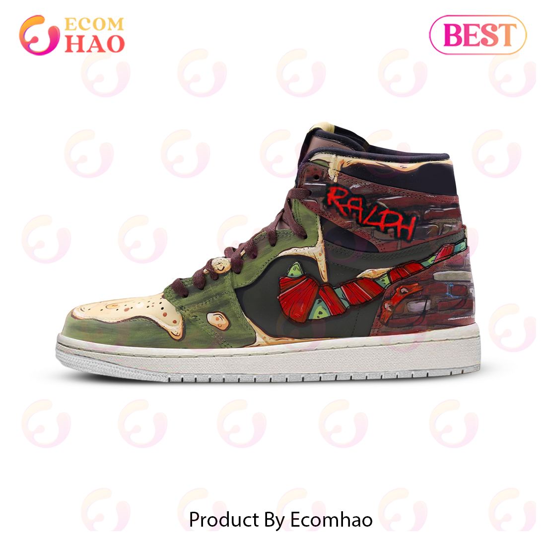 PREMIUM Teenage Mutant Ninja Turtles Air Jordan High 1, Hightop  – C511