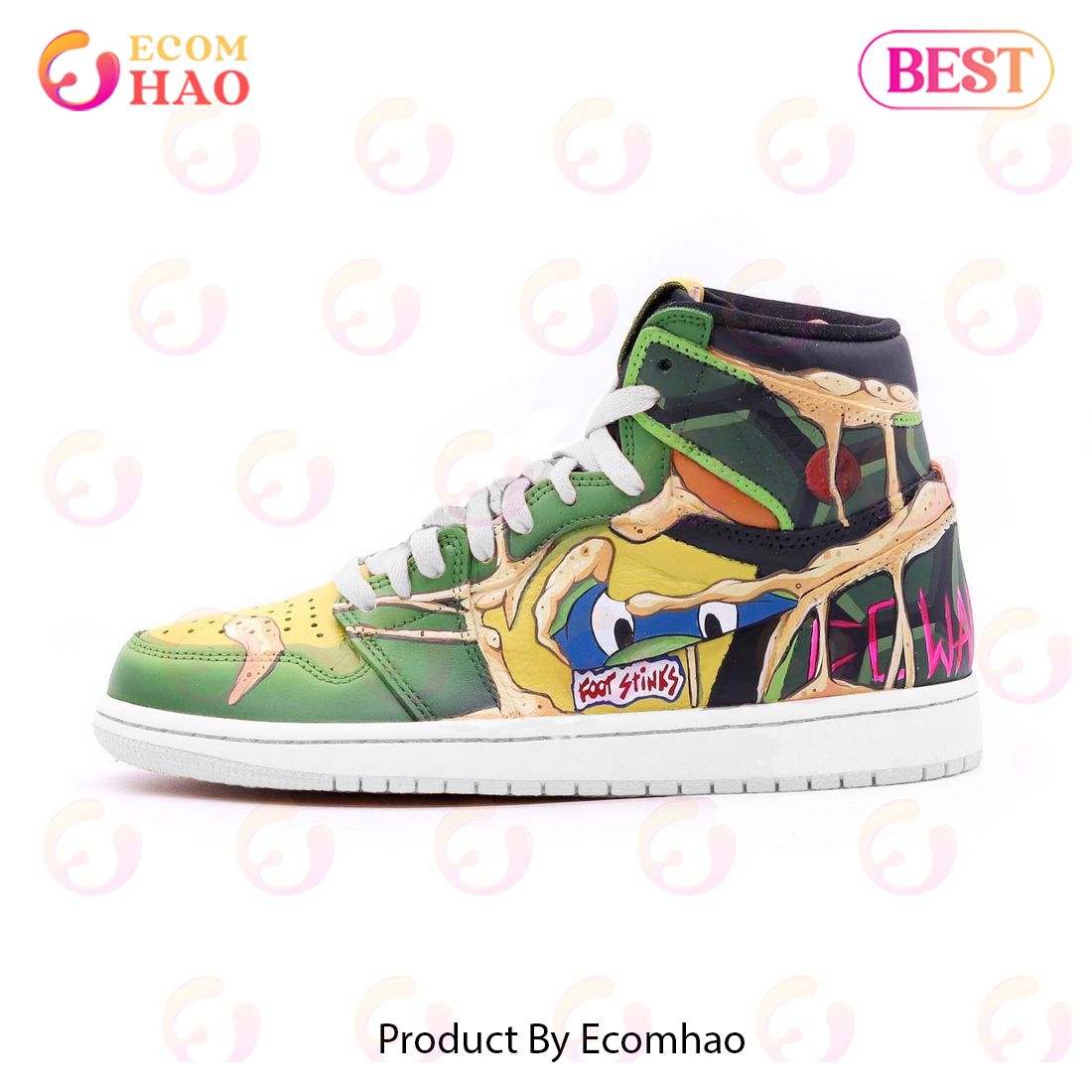 PREMIUM Teenage Mutant Ninja Turtles Air Jordan High 1, Hightop  – C511