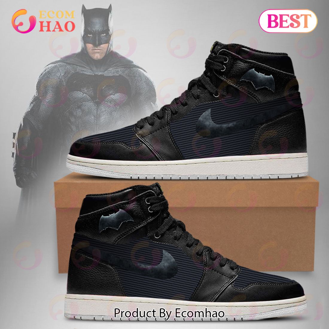 PREMIUM DC Justice League Batman Air Jordan 1, Hightop