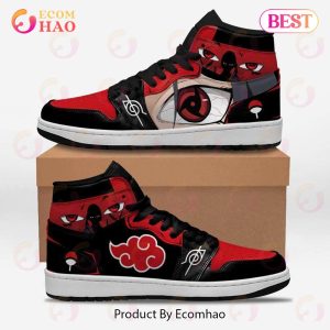 PREMIUM Akatsuki Itachi Sharingan Eyes Naruto Air Jordan 1, Hightop
