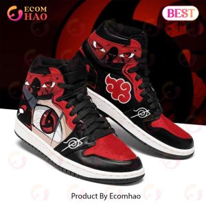 PREMIUM Akatsuki Itachi Sharingan Eyes Naruto Air Jordan 1, Hightop