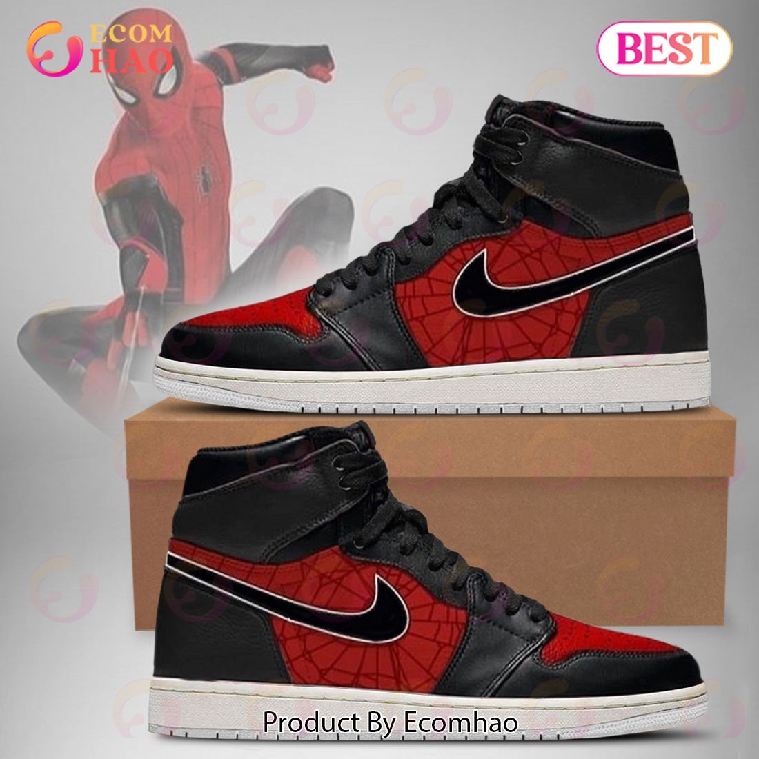 PREMIUM Marvel’s Avengers Spiderman Air Jordan 1, Hightop