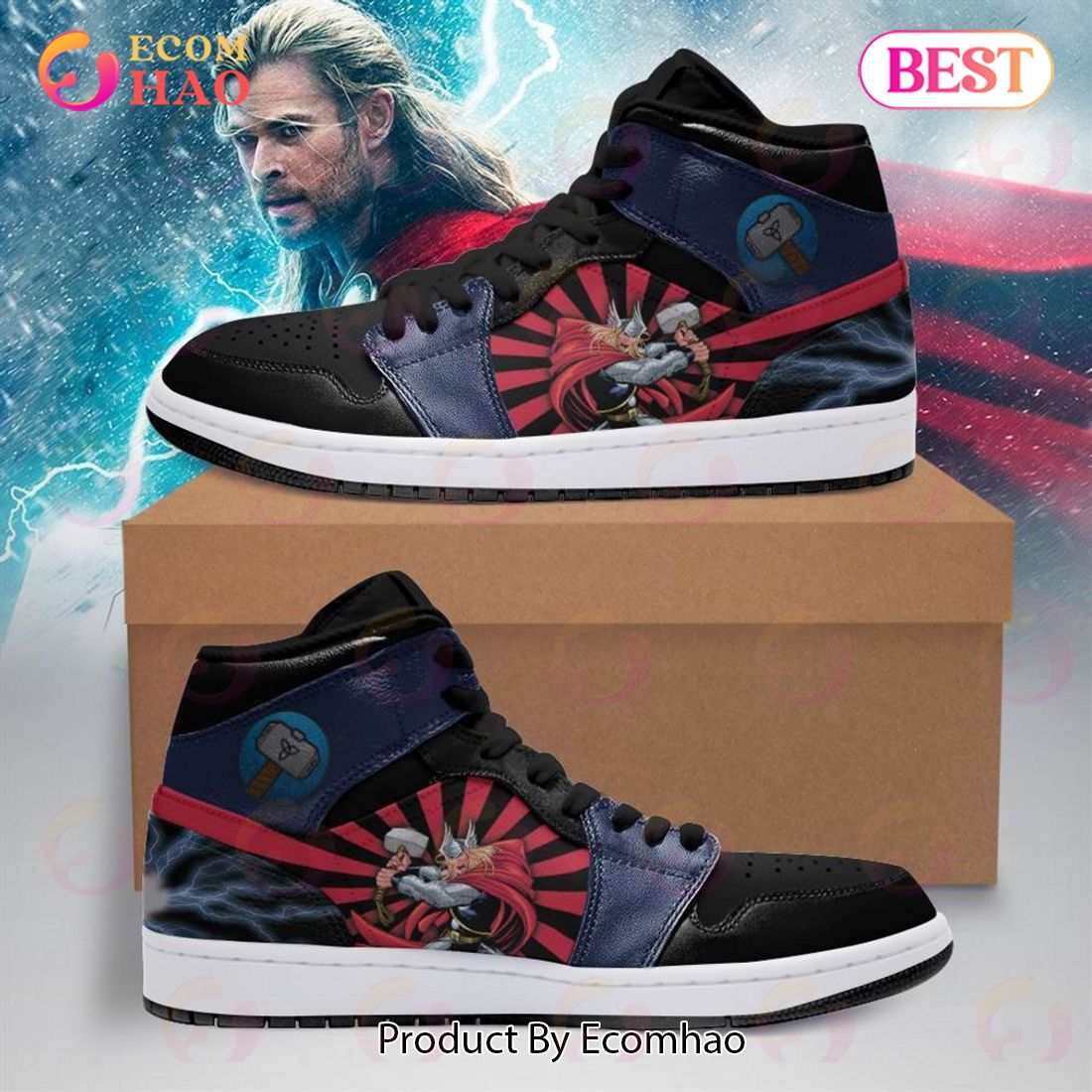 PREMIUM Marvel’s Avengers Thor Air Jordan 1, Hightop