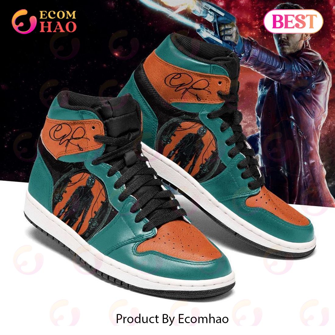 PREMIUM Marvel Guardians Of The Galaxy Guardians of the Galaxy Star Lord Air Jordan 1, Hightop – HI11