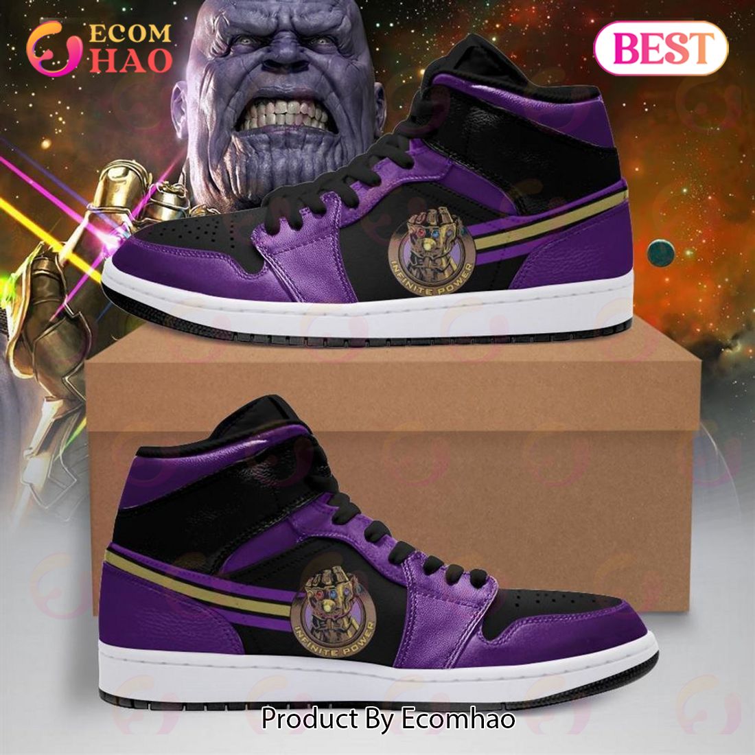 PREMIUM Marvel Thanos Air Jordan 1, Hightop