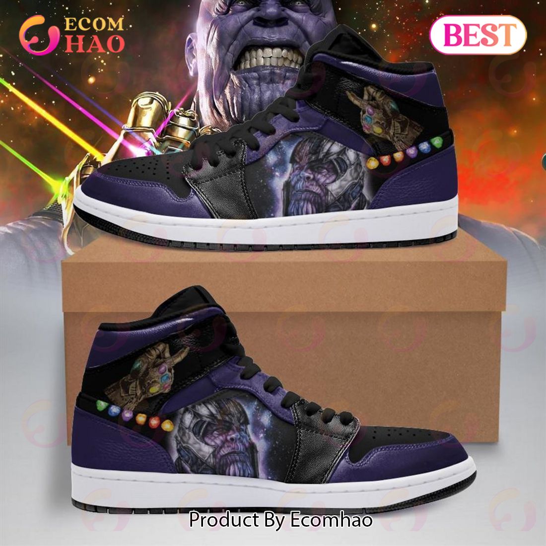 PREMIUM Marvel Thanos Air Jordan 1, Hightop – JB61