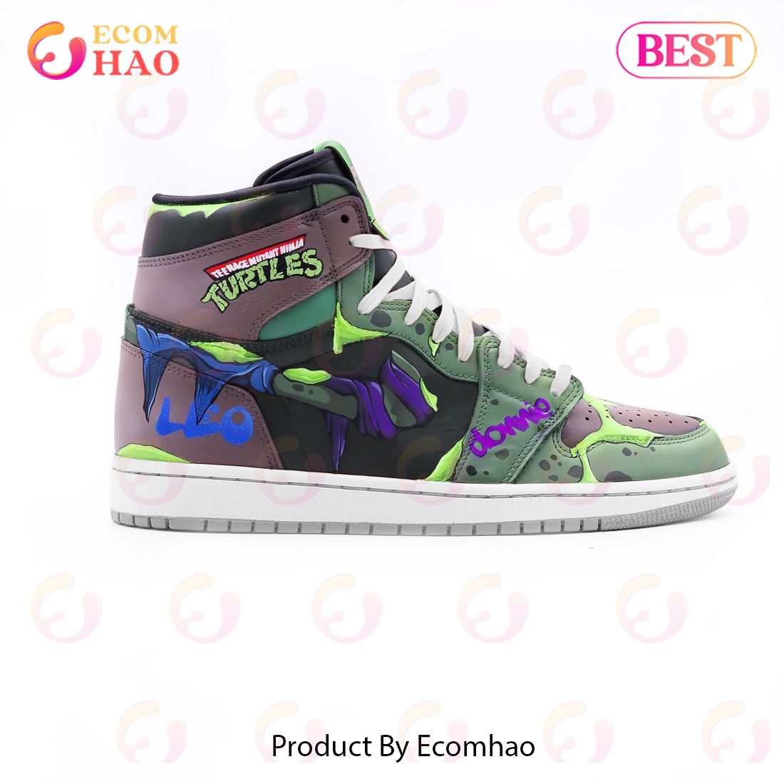 PREMIUM TMNT & Villain  Teenage Mutant Ninja Turtles Air Jordan 1, Hightop