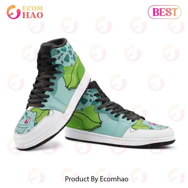 Bulbasaur Starter Pokemon Air Jordan 1, High Top Sneakers