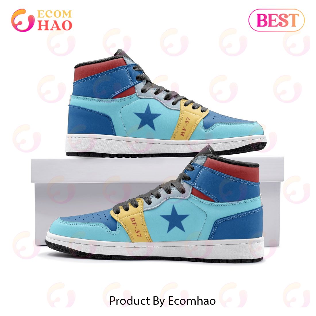 Franky One Piece Air Jordan 1, High Top Sneakers