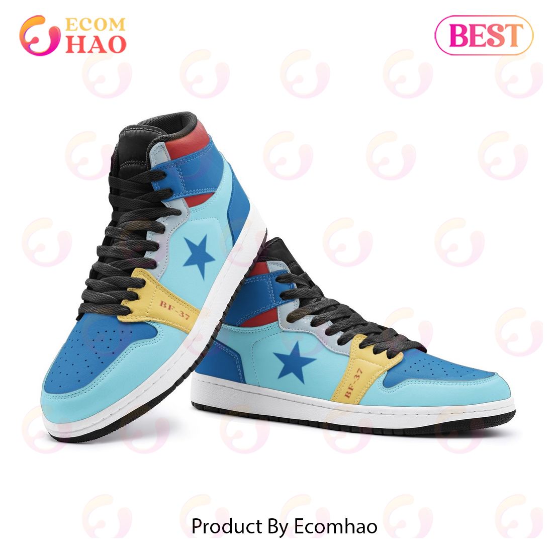 Franky One Piece Air Jordan 1, High Top Sneakers