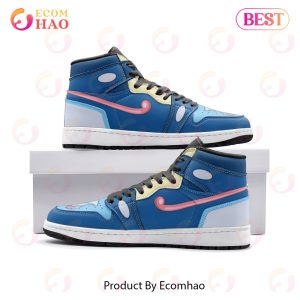 Greninja Pokemon Air Jordan 1, High Top Sneakers