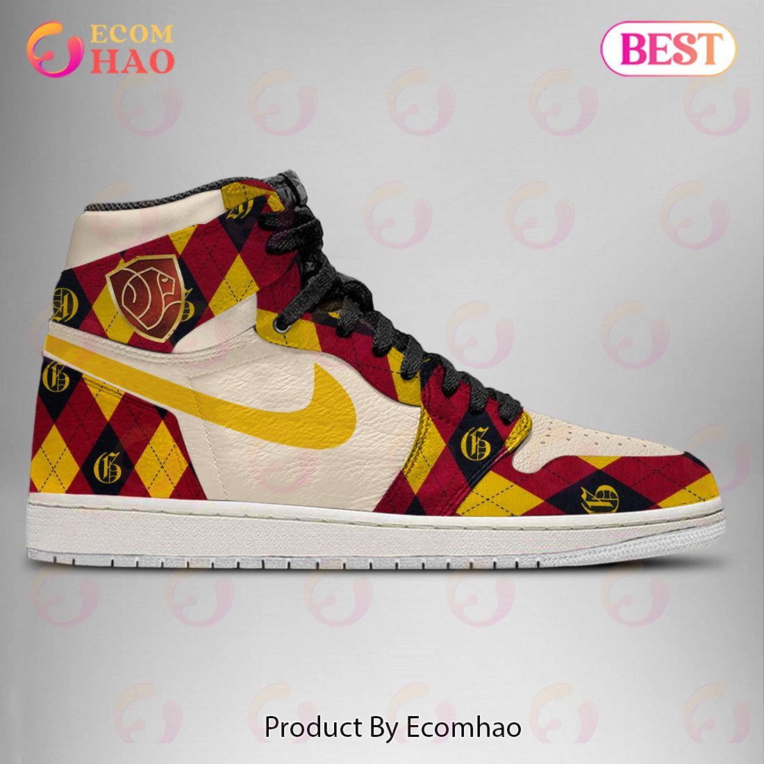 Harry Potter Gryffindor Air Jordan 1, High Top Sneakers