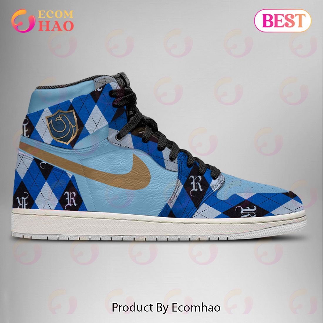 Harry Potter Ravenclaw Air Jordan 1, High Top Sneakers