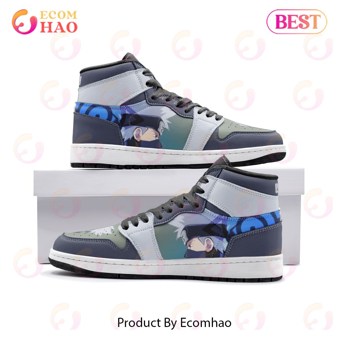 Kakashi Hatake Naruto Air Jordan 1, High Top Sneakers