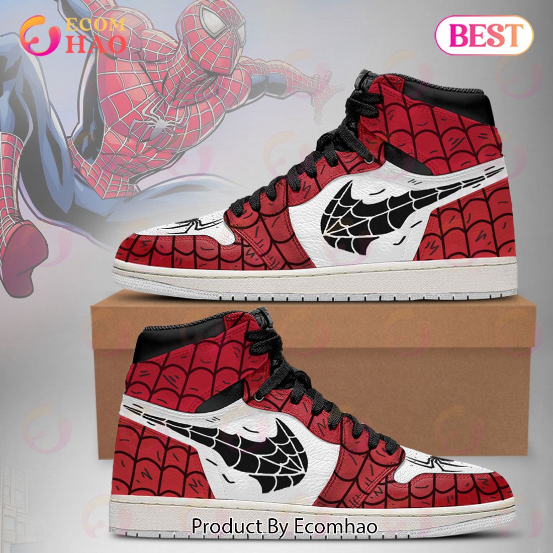 Marvel Spider-Man Tobey Air Jordan 1, High Top Sneakers