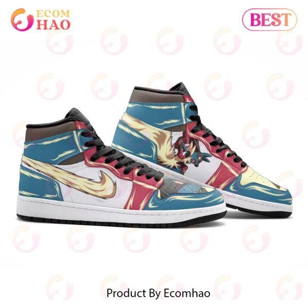 Mega Lucario Pokemon Air Jordan 1, High Top Sneakers