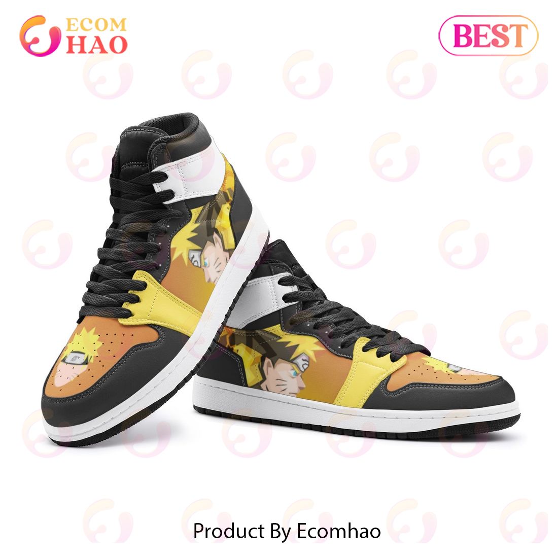 Shippuden Naruto Air Jordan 1, High Top Sneakers