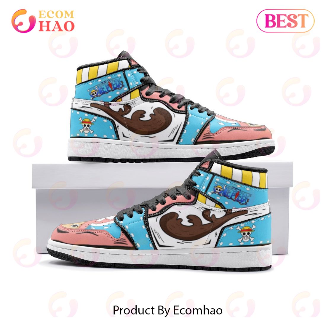 Tony Tony Chopper One Piece Air Jordan 1, High Top Sneakers