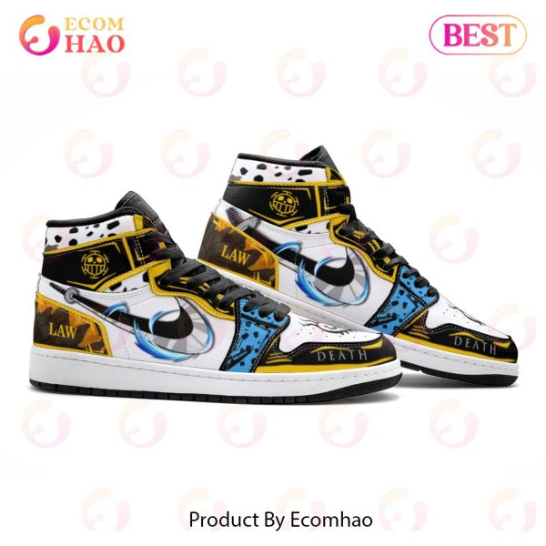 Trafalgar Law One Piece Air Jordan 1, High Top Sneakers