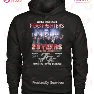 World Tour 2023 Foo Fighters 29 Years 1994 – 2023 Thank You For The Memories T-Shirt