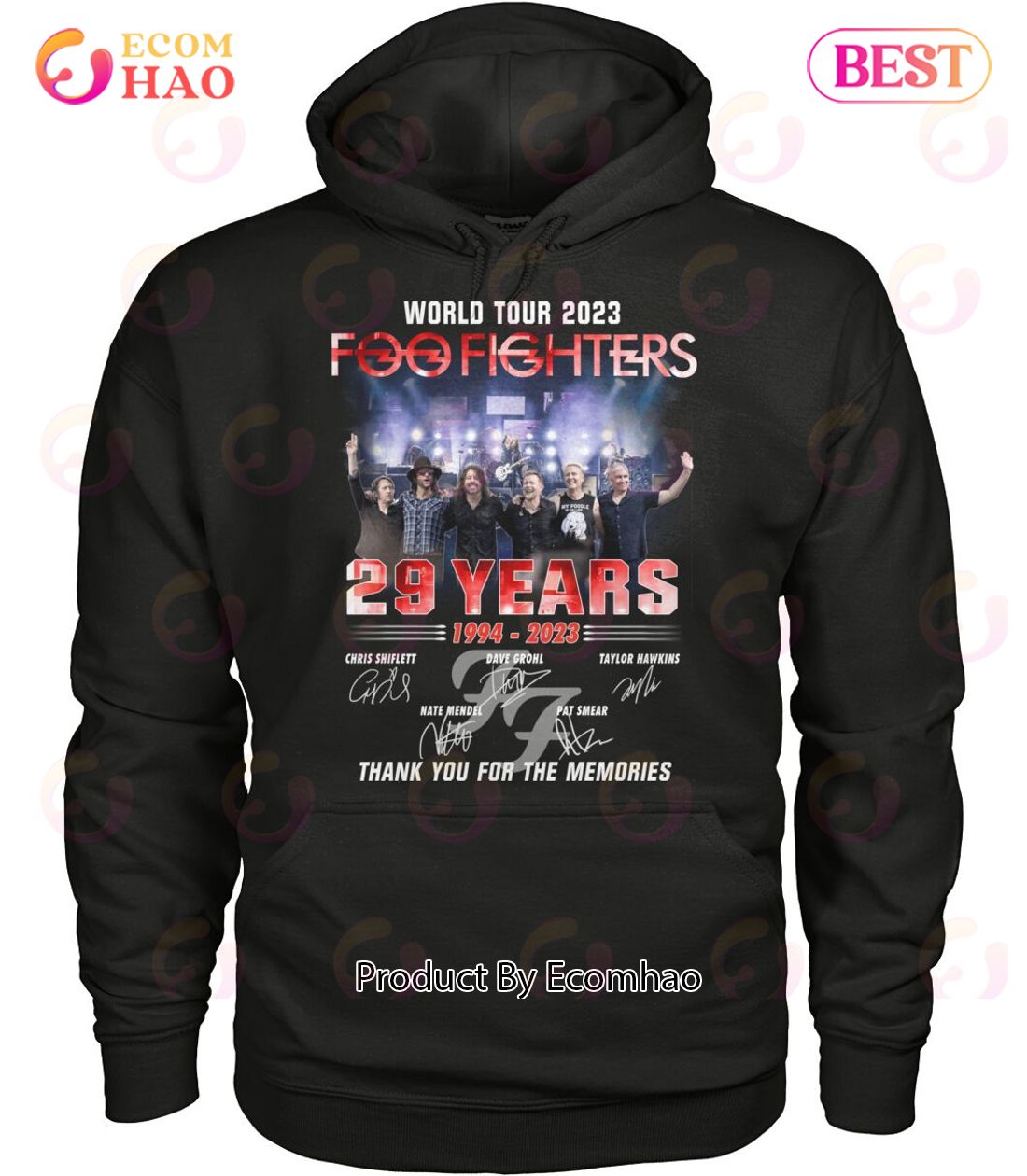 World Tour 2023 Foo Fighters 29 Years 1994 – 2023 Thank You For The Memories T-Shirt