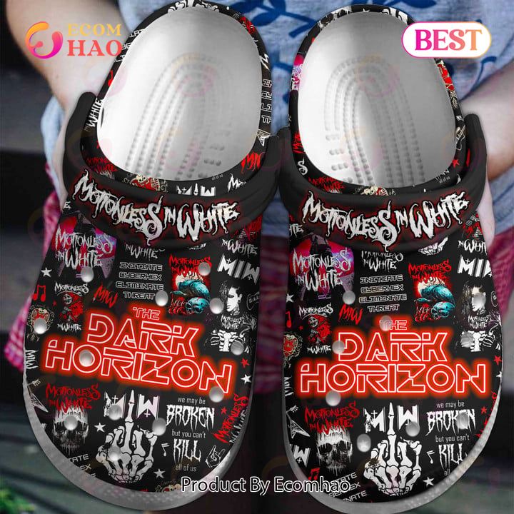 PREMIUM Motionless In White The Dark Horizon Tour Clogs, Crocs