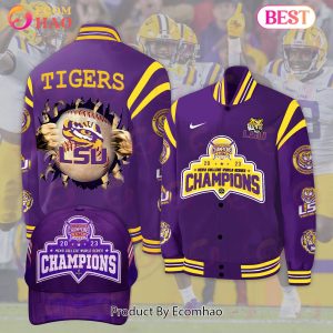 LSU Tigers NCAA National Champions 2023 Men’s College World Series Baseball Nike Bomber Jacket