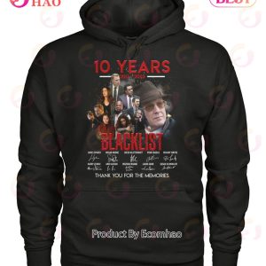 10 Years 2013 – 2023 Blacklist Thank You For The Memories T-Shirt