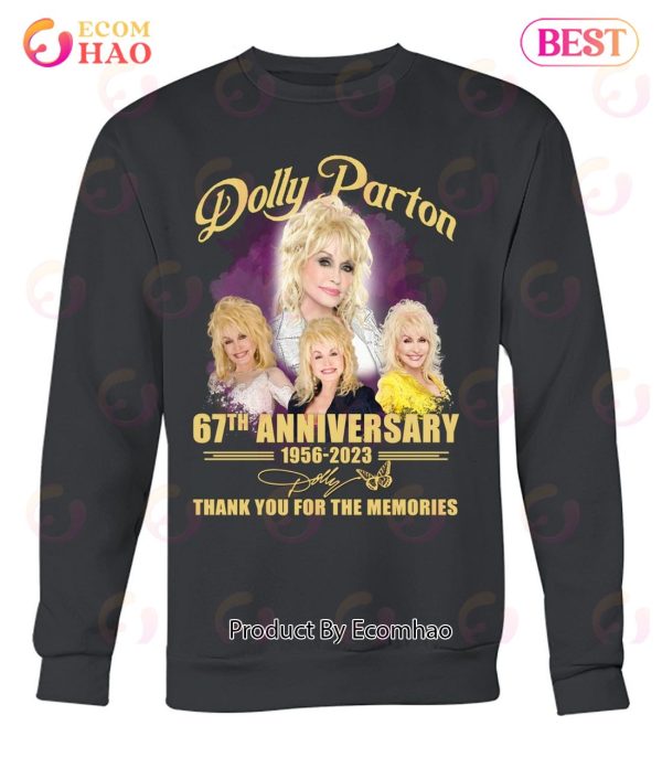 Dolly Parton 67th Anniversary 1956 – 2023 Thank You For The Memories T-Shirt