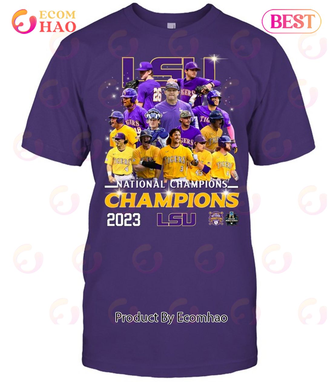 National Champions 2023 LSU Tigers Unisex T-Shirt