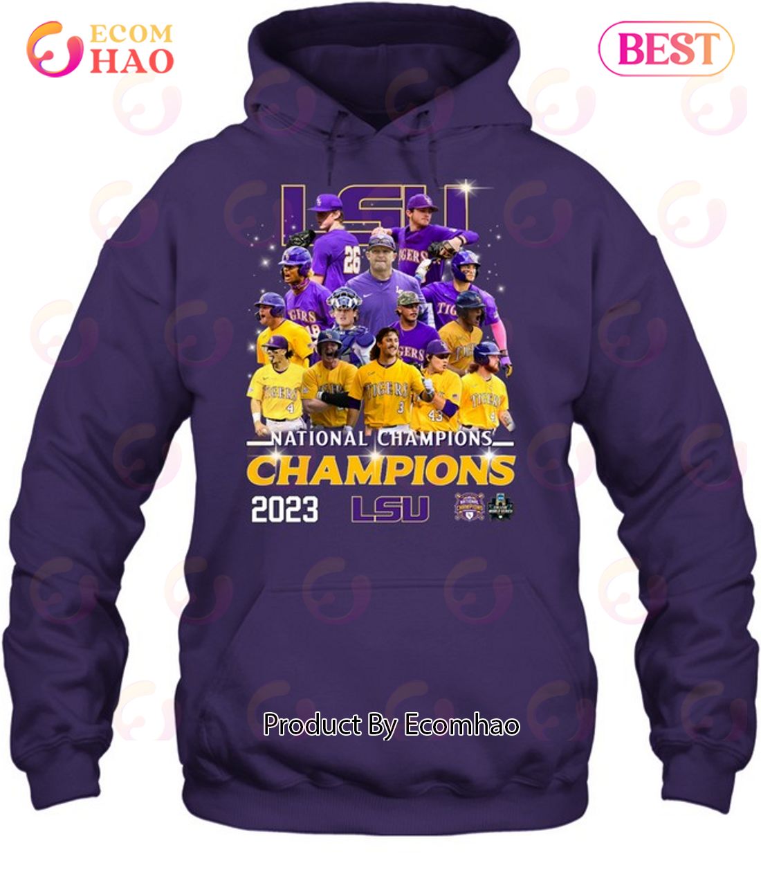 National Champions 2023 LSU Tigers Unisex T-Shirt