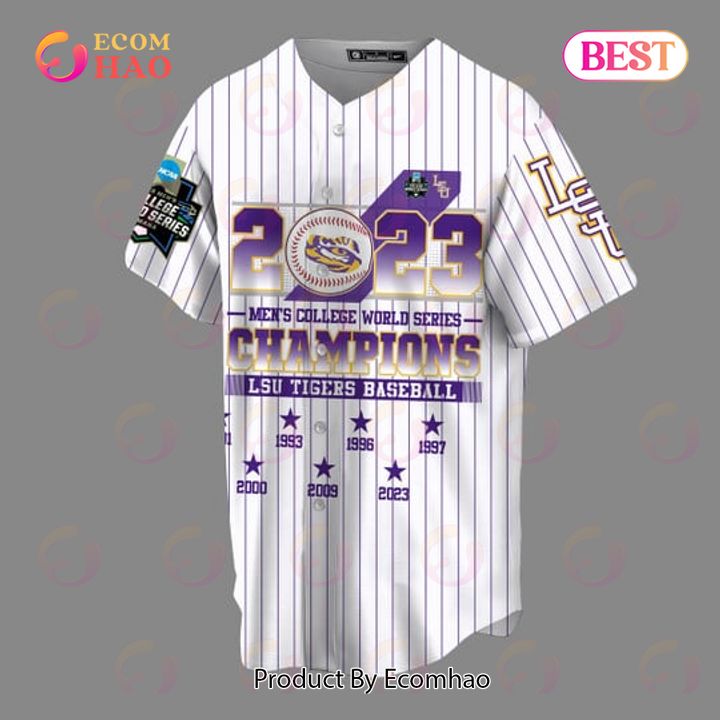 LSU Tigers 2023 Men’s College World Series Champions Baseball Jersey