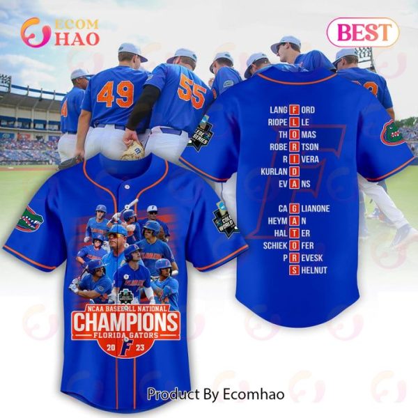 NCAA Baseball National Champions Florida Gators 2023 Baseball Jersey