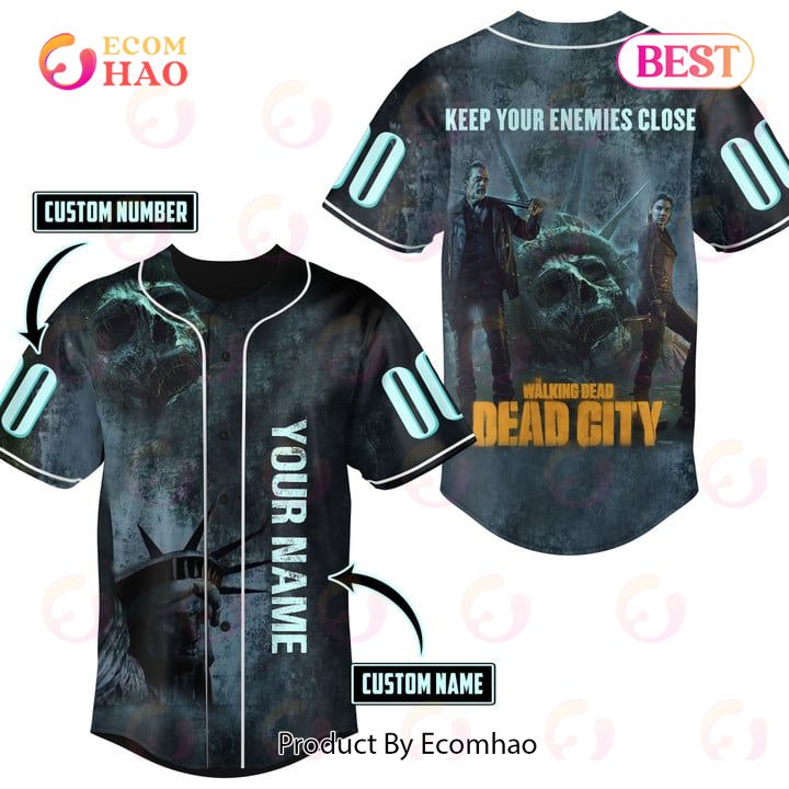 PREMIUM Keep Your Enemies Close The Walking Dead – Dead City Custom Jersey Shirt