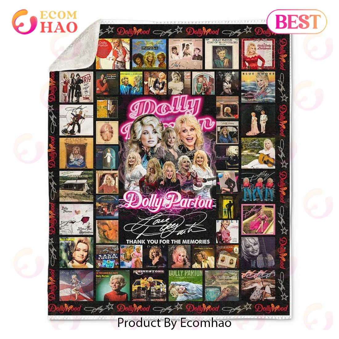 Dolly Parton Thank You For The Memories Blanket