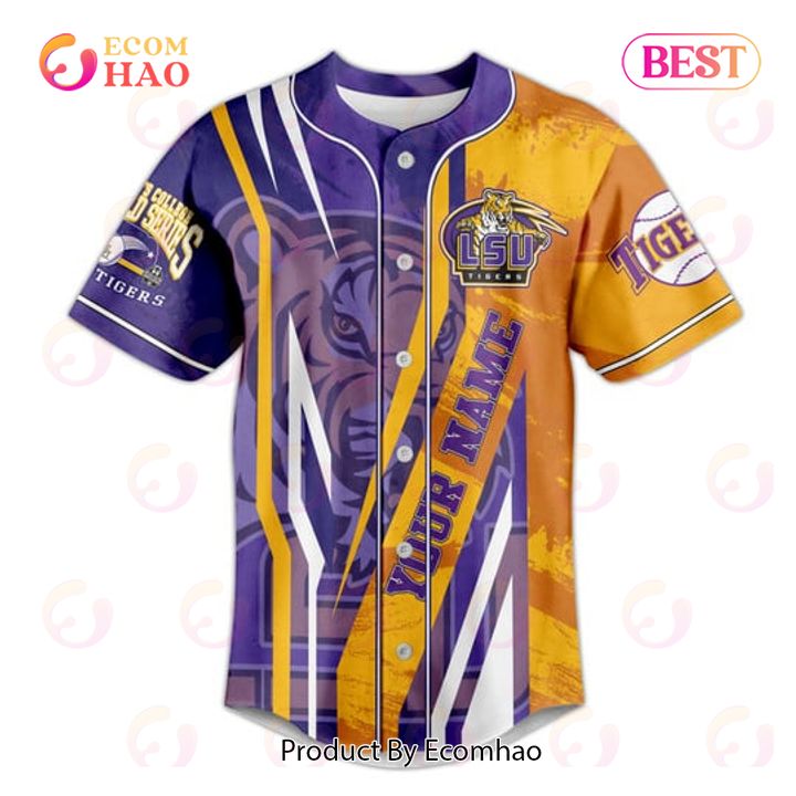 PREMIUM LSU Tigers Men’s College World Series Custom Jersey