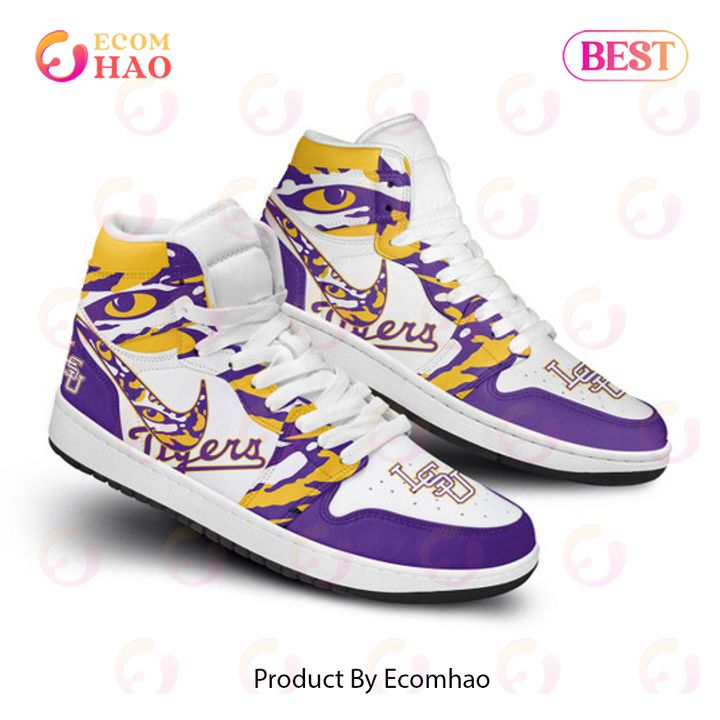 PREMIUM LSU Tigers Champions Men’s College World Series Air Jordan 1, Hightop