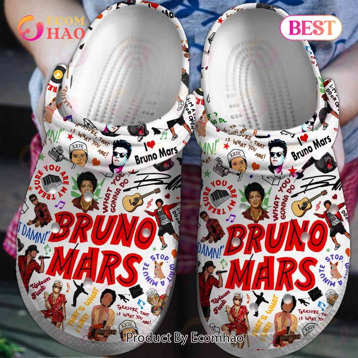 PREMIUM I Love Bruno Mars Clogs, Crocs