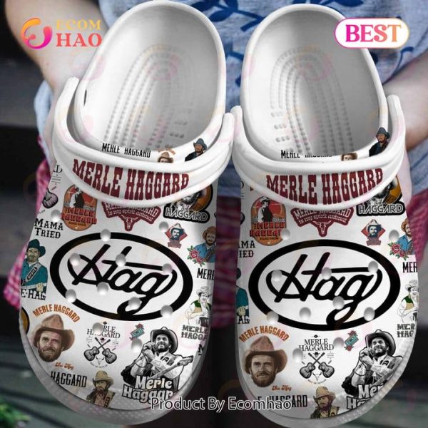 PREMIUM Merle Haggard Hag Clogs, Crocs