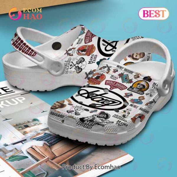 PREMIUM Merle Haggard Hag Clogs, Crocs