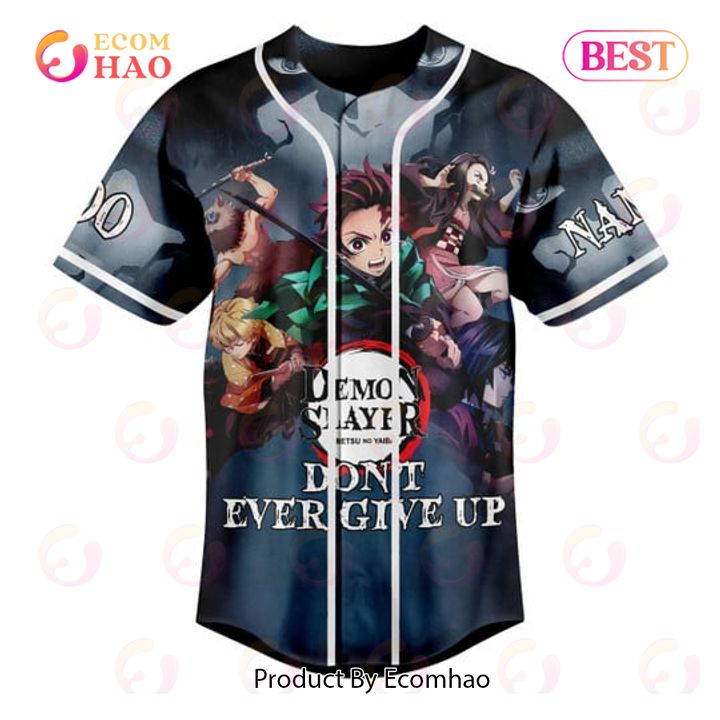 PREMIUM Demon Slayer Primitive Don’t Ever Give Up Custom Jersey