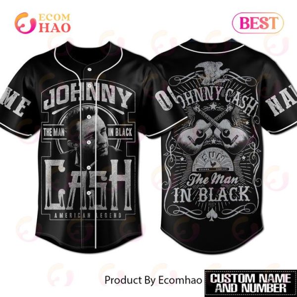 PREMIUM Johnny Cash The Man In Black American Legend Custom Jersey Shirt