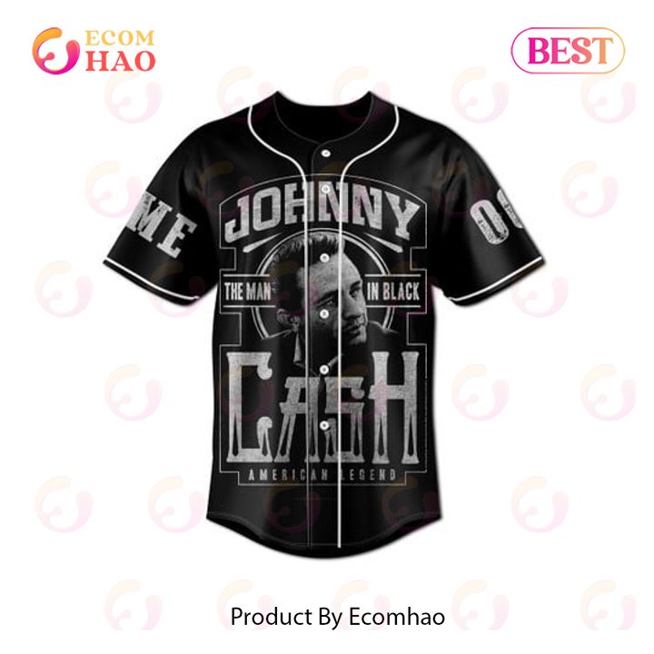 PREMIUM Johnny Cash The Man In Black American Legend Custom Jersey Shirt