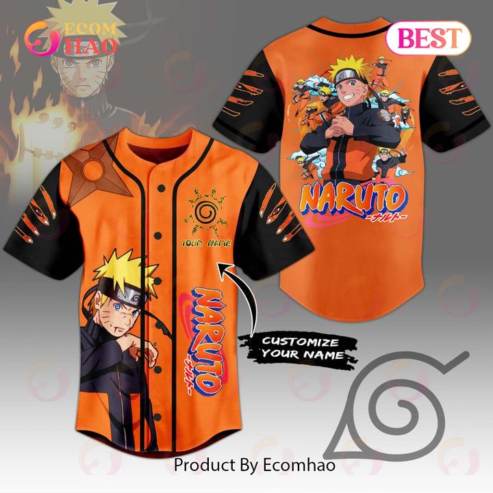 PREMIUM Naruto Custom Name Baseball Jersey