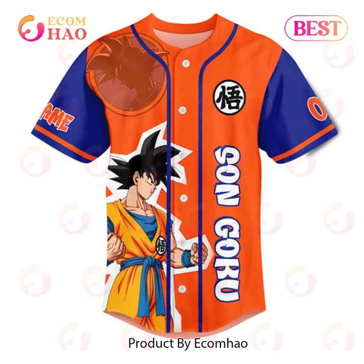 PREMIUM Son Goku Dragon Ball Z The Real Battle Starts Now Custom Jersey