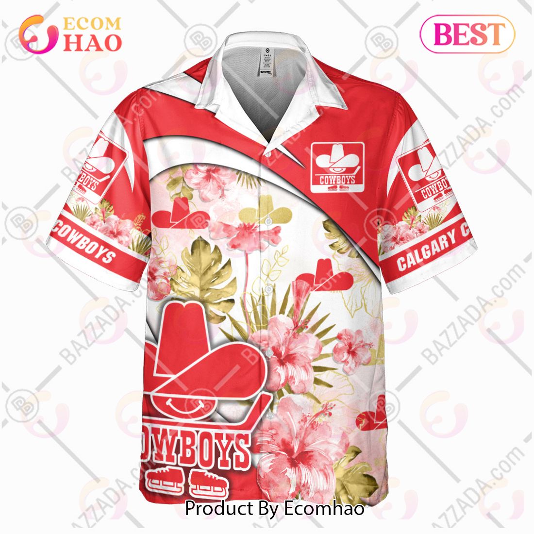 Personalize WHA Calgary Cowboys Hawaiian Shirt, Summer style