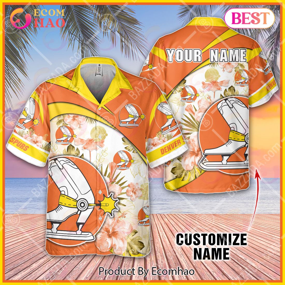 Personalize WHA Denver Spurs Hawaiian Shirt, Summer style